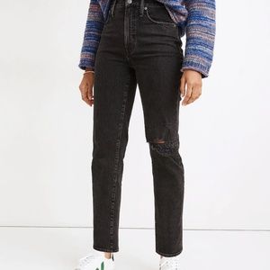 The Petite Perfect Vintage Straight Jean in Rosella Wash: Ripped Edition